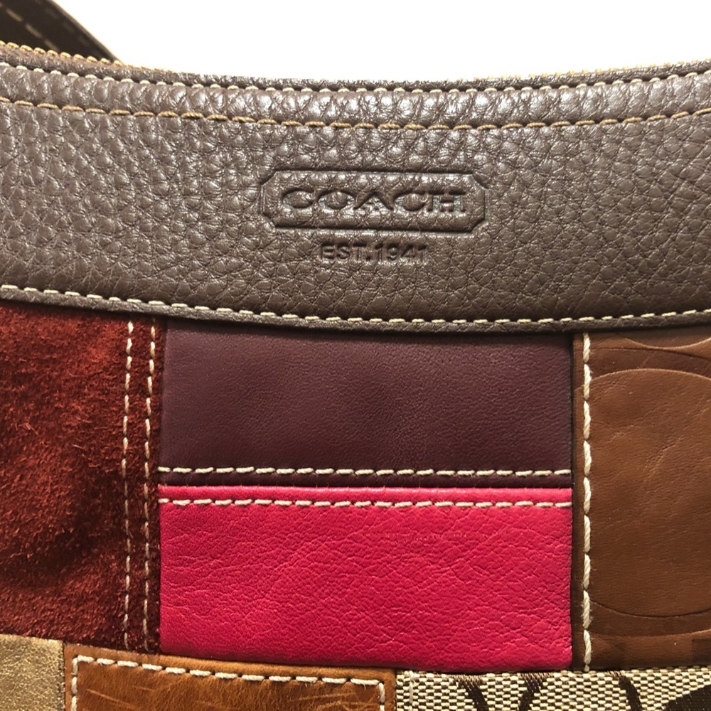 Coach Holiday Patchwork Mini Duffle - image 2